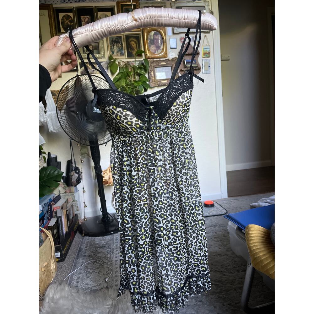Leopard Lace Babydoll Slip -- circa 2010s (c. 2012-2015)